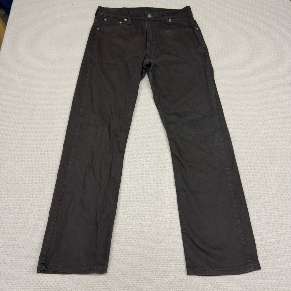 Levis 569 Jeans Mens 30x32 Black Loose Straight Denim Casual Minimalist
